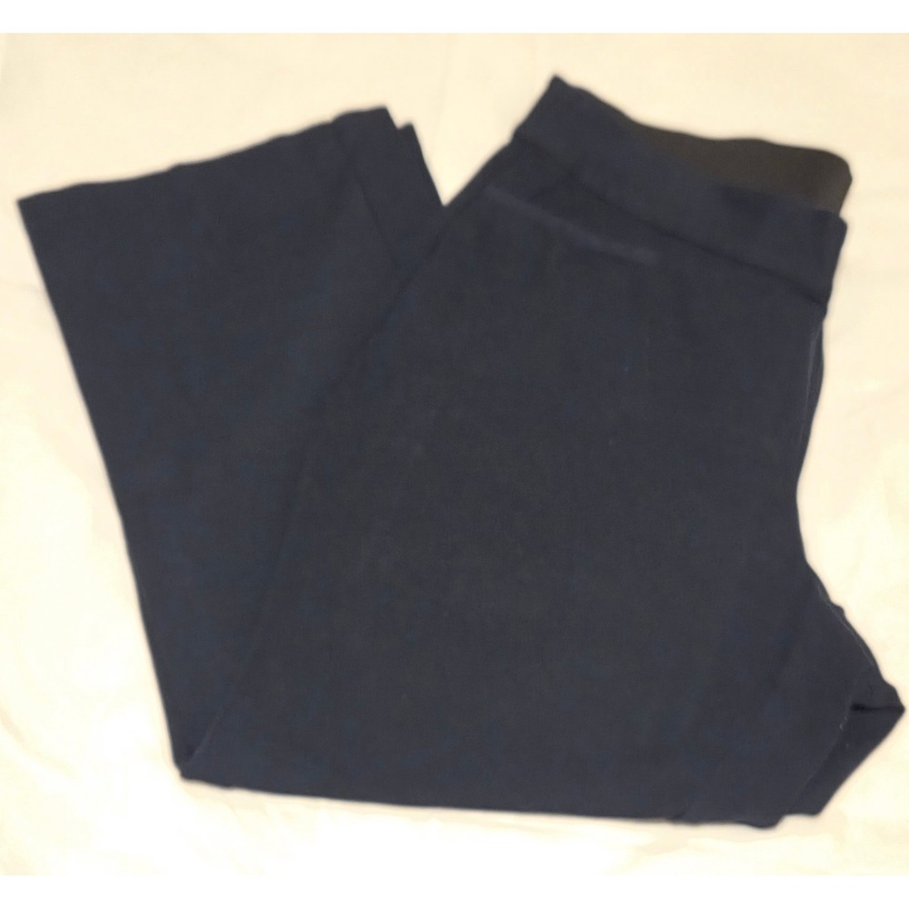 Lane Bryant Navy Blue Women's Size 16 Pull-On Knit Ankle Pant Comfortable Career